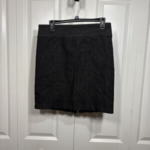 Banana Republic Skirt Women 10 Black Stretch Pencil Office Career Minimalist